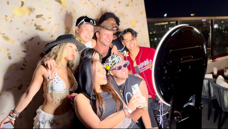 RK360 Selfie Photo Booth at an Atlanta event