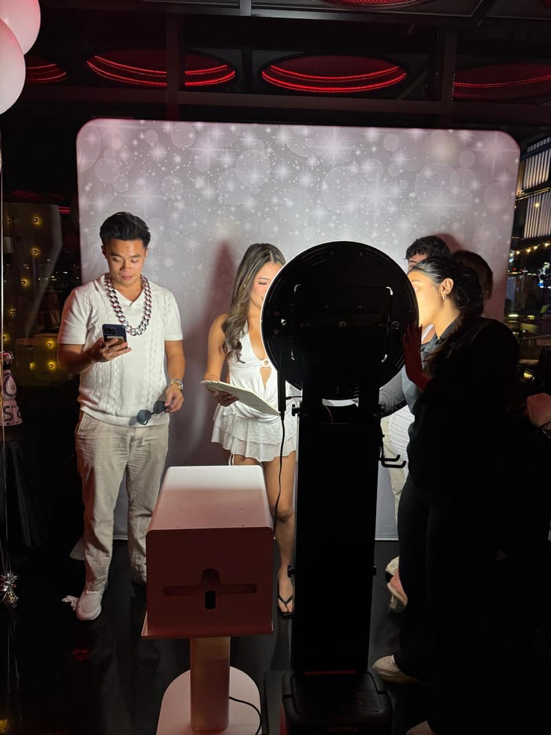 RK360 Selfie Photo Booth at an Atlanta event