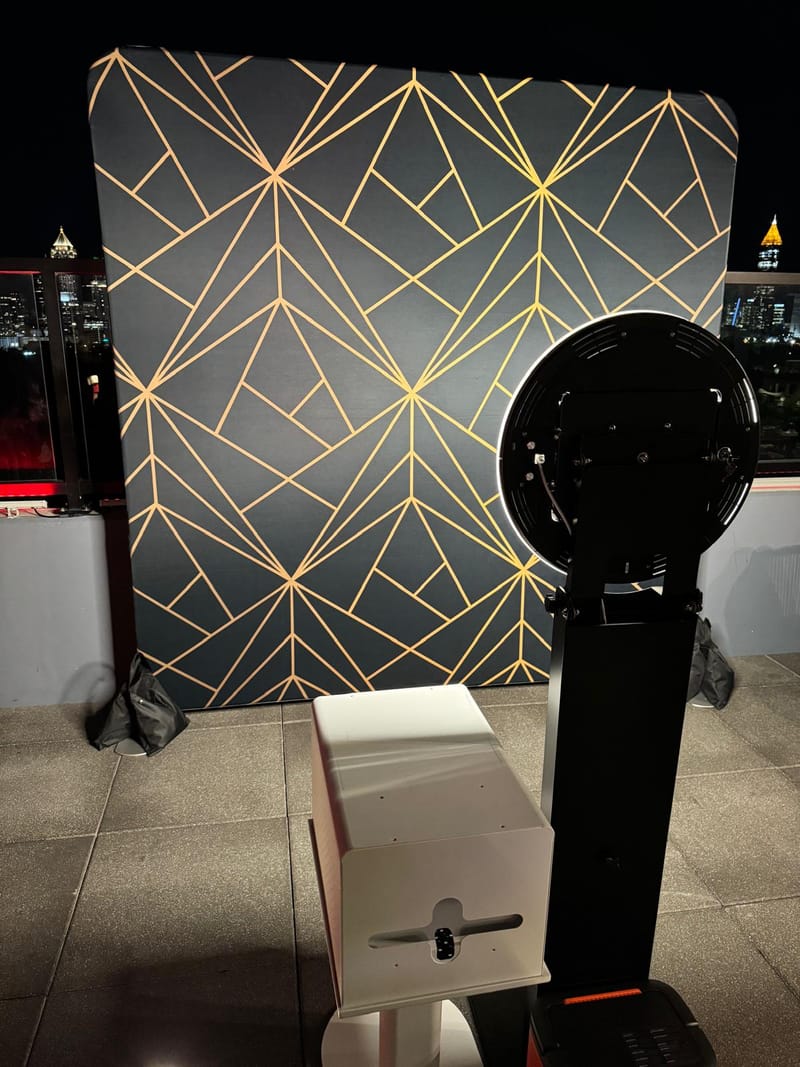 RK360 Selfie Photo Booth at an Atlanta event